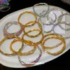 Pulsera wrap de diamantes de colores inspirada en la dopamina, una pieza lujosa y de alta gama, un diseño nuevo y único, una pieza de joyería deslumbrante y llamativa para mujer