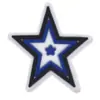 Venda Quente Desenho Animado Estrela Pvc Plano Decorativo Macio Aplique Acessórios de Cabelo Capa de Celular Estrela de Cinco Pontas DIY Acessórios de Joia