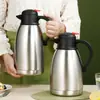 Chaleira Popular com Bico Isolada a Vácuo Transfronteiriça, Especialmente Projetada para Restaurantes, Chaleira Térmica de Aço Inoxidável de Grande Capacidade com Acionamento com Uma Mão para Servir Água