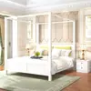 Cama de Dossel, Cama de Madeira Maciça, Móveis Clássicos, Cama com Cabeceira Macia, Cama de Dossel Estilo Antigo Ming e Qing, Móveis para Pousada, Cama de Pousada