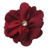 Versión coreana de tela con borde caliente Camelia pura hecha a mano tridimensional flores ardientes DIY accesorios de joyería hechos a mano material de pinza para el cabello