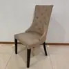 Fábrica Shunde Restaurante Ocidental sala privada encosto bolsa macia cadeira de jantar fivela bolsa macia hotel madeira maciça lazer cadeira de recepção