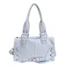 Bolso de almohada de mano estilo ins hot girl coreano, bolso de hombro y cruzado estilo biker de cuero encerado vintage, bolso versátil para el día a día