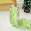 2,5 Fita de Xadrez Pequeno Fresco com Borda Crua Flor Embalagem de Caixa de Bolo Fita Laço Feito à Mão Acessórios de Roupa DIY