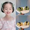 Pinza Pequeña de Pinza para Cabello de Princesa Infantil Doble Cara con Lazo Accesorios para el Cabello Adorno para la Cabeza de Niñas Pasador para el Cabello Pinza para Flequillo Infantil
