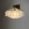 Lujo Ligero Escandinavo Casual Concha Lámpara Colgante para Sala de Estar Moderna Casa de Huéspedes Dormitorio Lámparas de Diseñador Creativo Araña Comedor Hierro
