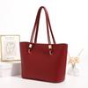 Popular na Internet Versátil Saco Vermelho de Casamento Bolsa de Casamento Feminina Bolsa de Casamento para Noiva Bolsa de Ombro Grande com Textura Bolsa Tote de Grande Capacidade
