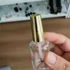 Frasco de Esmalte de 5/10/15ml com Tampa e Pincel, Frasco de Vidro para Retoque, Frasco Refil para Blush Líquido, Frasco de Esmalte