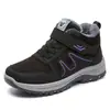 Zapatos de algodón invierno más terciopelo engrosado estilo pareja botas de algodón transfronterizo TEMU talla grande cálido protección contra el frío velcro botas de nieve