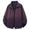 Nueva chaqueta de vuelo de alta calidad transfronteriza para hombre con cuello alto, chaqueta de cuello de béisbol, ropa exterior casual, chaqueta de moda estilo americano