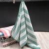 Toalla Grande Absorbente de Vellón Coral para Adulto Catiónica de Raya Ancha Tejido de Punto por Urdimbre Espesor Juego de Toallas de Baño Absorbentes Regalos de Playa