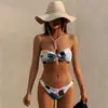 Traje de baño deportivo para mujer al aire libre, estilo coreano, bikini pequeño y fresco de dos piezas, sexy, con soporte de acero, para aguas termales y playa