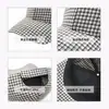 Sombrero Cuadros Retro Sencillo para Mujer, Gorra de Béisbol Versátil de Moda para Hombre para Primavera y Otoño, Sombrero Casual para Exteriores con Protección Solar
