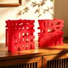 ¡Feliz Año Nuevo! Adornos de caracteres chinos 3D para decorar tu hogar en 2027, el Año de la Oveja. Nuevas decoraciones de Año Nuevo Chino para dormitorios y salas de estar