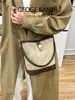Bolsa Saco Transfronteiriça Feminina Moda Nova Outono e Inverno 2025 Bolsa de Mão Presbiópica Bolsa de Ombro Único Transversal de Alta Qualidade