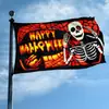 Especializado en Comercio Exterior, Banderas de Halloween, Banderas de Calabaza Espantapájaros Calavera, Banderas de Poliéster Pintadas con Spray por Ambos Lados, Personalizadas para Amazon