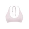 Top Hot Girl Sexy em Camadas com Decote U e Gola Halter com Cadarço para Verão, Look Emagrecedor, Roupa Íntima para Yoga com Bojos e Lindo Detalhe nas Costas