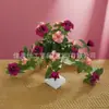 Amazon Arreglo Floral de Flor de la Mañana de 11 Ramas para Jardín Exterior, Sala de Estar, Decoración del Hogar, Decoración de Plantas y Flores, Flor Artificial