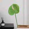 Flor Artificial de Anturio Falso Impresa en 3D Anturio de Fuego Decoración de Salón de Bodas Decoración del Hogar Planta Verde Artificial Fabricante de Flores Falsas