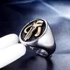 Joyería Popular de Venta Caliente Europea y Americana en Aliexpress, Anillo de Acero Inoxidable con Calavera para Hombre, Joyería de Acero de Titanio al por Mayor