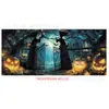 Fábrica de Origen Transfronteriza Fondo de Casa Embrujada de Calabaza de Halloween Pared de Fotos Fotografía de Fiesta Decoración de Escenario de Bar