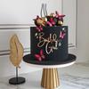 Estilo Ins Transfronteiriço Boyorgirl Acrílico Decoração de Bolo para Chá de Bebê Decoração Lateral de Bolo de Aniversário de Menina