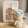 Ramos de Flores Tejidas Transfronterizos, Frutas de Hilo, Flores Artificiales, Regalos de San Valentín, Flores Eternas, Souvenirs para el Hogar del Día de San Valentín Chino