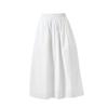 Falda Blanca de Diseño de Costuras Xinge para Mujer Verano Nueva Llegada Adelgazante Largo Medio Línea A Cubre Caderas Falda Paraguas