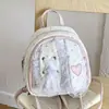 Transfronterizo 2026 Verano Nuevo Mochila de Moda de Gran Capacidad Trendy Linda de Lunares Estilo Coreano Fresca de Encaje