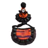 Babero de Halloween para Mascotas, Set de Sombrero Divertido de Cabeza de Calabaza para Gato y Collar, Decoración Fotográfica de Fantasma Osito para Perro