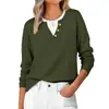 Suéter Feminino de Malha com Botões, Gola V, Estilo Europeu e Americano, Cor Contrastante, Manga Longa, Estilo 'Old Money', Novo para Outono/Inverno 2026