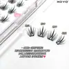 Xoyo Cílios Postiços Sem Cola Porcelana Azul e Branca Baby Curl Três Seções Conjunto de Cílios Individuais em Tufo 70% de desconto Cílios Empilháveis Livro Porcelana Azul e Branca