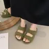 Pantuflas Estilo Birkenstock de Suela Gruesa para Mujer, Nuevas Sandalias Slip-On Antideslizantes Retro de Verano 2026 para Mujeres Embarazadas, Sandalias de Playa Versátiles