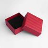 Popular Caja Roja para Anillo, Caja de Embalaje de Alta Gama con Patrón de Diamantes para Collar y Pulsera, Caja de Regalo, Caja de Joyería, Venta al por Mayor de Joyería