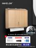 Caja de Papel de Cocina Extraíble de Acero Inoxidable 304, Dispensador de Pañuelos Montado en Pared Perforado Estilo Espejo, Portapañuelos Extraíble