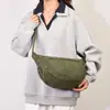 Bolso Cruzado Casual Retro de Gran Capacidad de un Solo Hombro Bolso Cruzado de Pana para Mujer para Viajar Ligero Deportivo al Aire Libre Bolso Dumpling