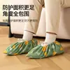 Nuevas Cubiertas para Zapatos para Uso en Interiores del Hogar, Cubrezapatos de Tela Impresa Reutilizables, Suela Antideslizante Transpirable, Cubre Pies de Algodón para Estudiantes en Salas de Computación