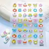 Pegatinas Populares de Nueva Tecnología para Uñas de Peces de Océano 5D Estampado Gato de Dibujos Animados Lazo Pequeño Símbolo Pegatinas para Uñas