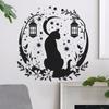 Comércio Exterior MG-B001 Gato Personalidade Céu Estrelado Silhueta Sala de Estar Casa Fundo Adesivos de Parede Decorativos Atacado Autoadesivo