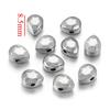 Cuentas ovaladas de acero inoxidable con forma de gota, cuentas curvas, cuentas espaciadoras chapadas en oro al vacío, cuentas de posicionamiento, accesorios para joyería DIY, cuentas