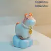 Decoração de Mesa Cavalo de Carrossel com Esmalte de Cristal Jingdezhen Ornamento para Mesa de Escritório Presente de Aniversário para Meninas