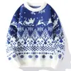 Suéteres de Gola Redonda Masculinos e Femininos, Camisetas de Base Tricotadas Espessas para Outono e Inverno do Ano Zodiacal Vermelho, Roupas de Natal e Ano Novo da Marca Trbottomy