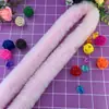 Venta al por mayor de fábrica Tiras de Piel Sintética Accesorios de Ropa Encaje Hanfu Tiras de Piel de Conejo Rex Imitación Piel de Conejo Azul Encaje Verde