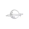 Broche de zircão de cobre atmosfera elegante corpete de diamante moda simples colar fixo de alta qualidade acessórios de pino anti-luz
