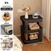 Alternativa de Mesita de Noche Estante de Almacenamiento de Hierro Forjado Dormitorio 2025 Hogar Creativo Móvil Grande Simple Mesa Auxiliar