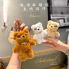 Original Lindo Calabaza Gafas Oso Peluche Llavero Colgante Muñeca Divertida Bolso de Muñeca Colgante Regalo Pequeño Venta al por Mayor