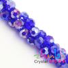 Venta al por mayor de fábrica 32 cuentas sueltas de vidrio para fútbol con baño AB 2-12mm accesorios de joyería DIY material de abalorios hecho a mano