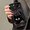 Estilo Dulce y Fresco Juguetón Gatito Negro Funda para Teléfono Móvil Iphone18Promax Venta al por Mayor Cubierta Protectora Anti-Caída Impresa en Alta Definición