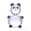 Artesanato de Cristal Urso Preto e Branco Urso Amoroso Urso Criativo Enfeites de Mesa para Casa Presentes de Aniversário para Crianças Fornecimento Transfronteiriço