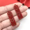 30 Estilo Chinês Vermelho Bênção Caractere Chinês DIY Acessórios de Joia Feliz Ano Novo Pingente de Paz Acessórios de Ano Novo